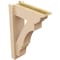 Ekena Millwork 6-in W x 16-in D x 24-in H Balboa Trad Rough Cedar Woodgrain TimberThane Outlooker, Primed Tan OUTUR060X16X24BOA04RCPR - alternate 2